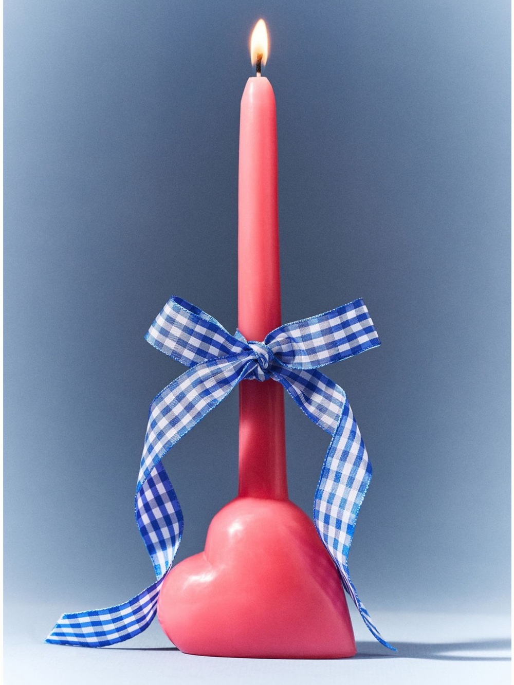 NIB Anthropologie Amour Decorative Pink Heart Shaped Wax Candle